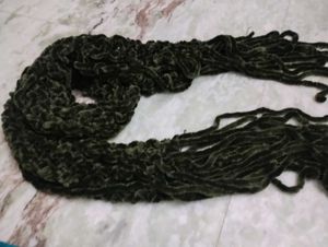 Green Velvet Jacket and muflor