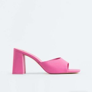 H&amp;M Baby Pink Block Heeled Shoe For Sale 🔥