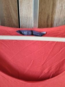 Coral Sleeveless Tank with Zipper Pocket