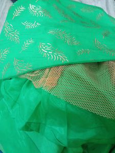 Orange &amp; Green Lehenga Choli. Size S to M.