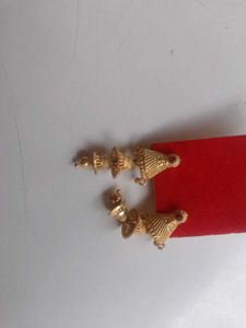Golden Jhumka Earrings