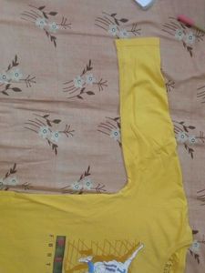 Yellow Football T-Shirt (full sleeve)