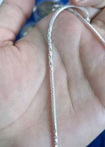 Double Design Real Silver Chain
