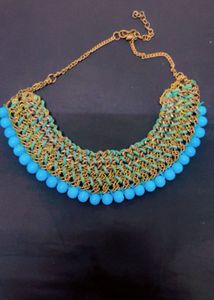 Statement Necklace with Turquoise Beads
