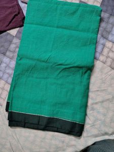 Green Cotton Saree