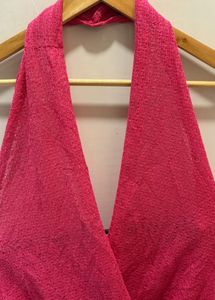 Beautiful Pink Halter Neck Top