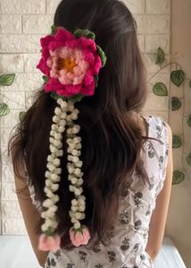 Floral Crochet Hair Gajra