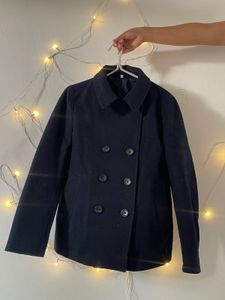 Classic Navy Blue Pea Coat