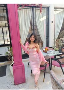 Pink Embroidered Dress