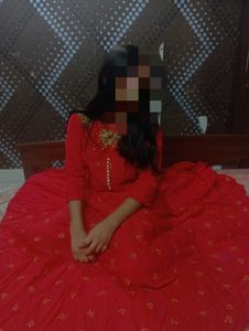 Elegant Red Ethnic Gown