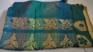 Vintage Blue Bandhani Sari