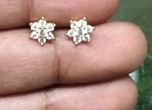 One gram gold earrings