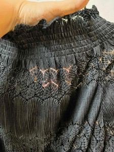 Black Off Shoulder Top