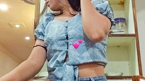 Blue Paisley Tie-Front Top