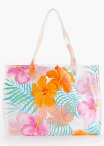 H&M Floral Print Transparent Tote Bag