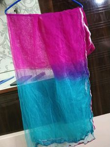 Embroidered Pink &amp; Blue Salwar Kameez