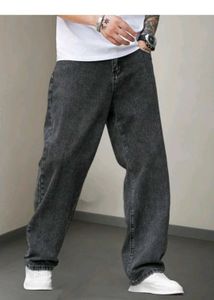 Baggy Black Wash Jeans