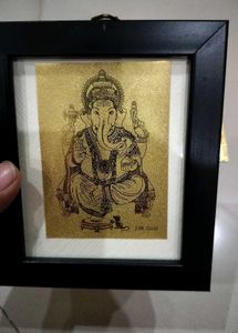 Ganesha Gold Foil Art