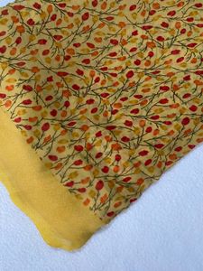 Floral Print Saree With Blouse