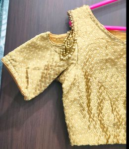 Golden Party Wear Blouse