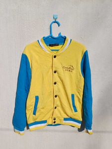 💛Yellow Vintage Varsity Jacket(L 24 B 20 )
