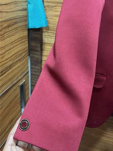 Burgundy Blazer - Formal Elegance