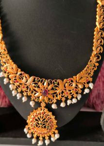 Gold-Plated Necklace &amp; Earring Set