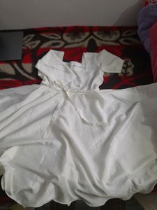 White Floral Party Dress