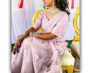 Light Wine Colored Bridal Heavy Work Lehanga