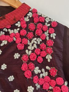 Floral Embroidered Maxi Dress