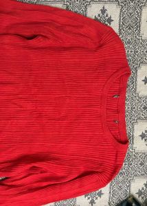 Red Cropped Sweater