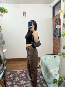 Brown Highwaist Mom Jeans