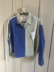 Color Block Denim Shirt