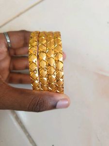 Golden Bangle Set / gold covering