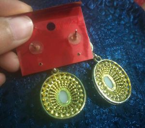 Golden Dangling Earrings