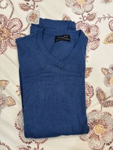Medium Size Zara Man Blue Sweater