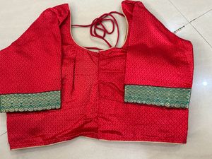 South Silk Saree With Ready Made Blouse