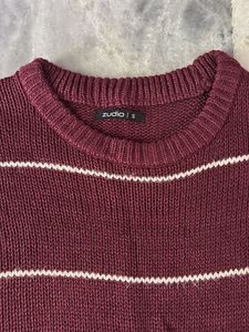 Striped Maroon Sweater