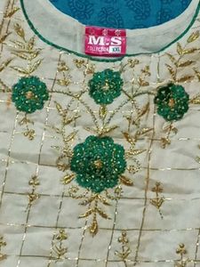 Elegant Embroidered  anarkali Kurta Set