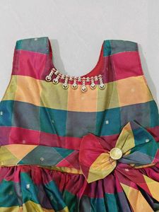 Colorful Silk Dress