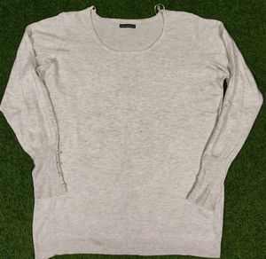 Imported Elegant Off White Knit Sweater
