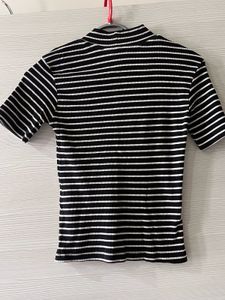 Striped Ribbed Top