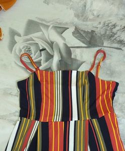 Multicolored Striped Jumpsuit