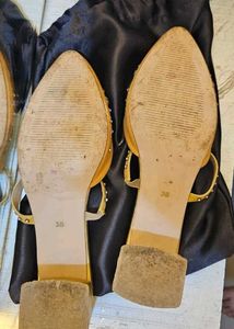 Mustard Yellow Embellished Heel.