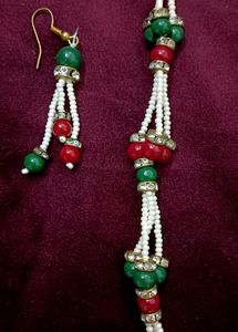 Beaded Necklace with Festive Colors
