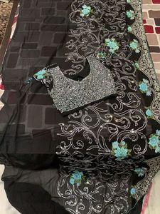 Elegant Black saree