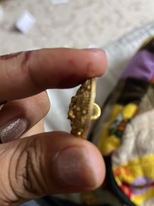 Embroidery And Stone Finish Hook/button