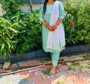 Mint Green Salwar Kameez Suit