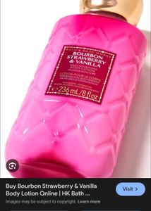 Bourbon Strawberry & Vanilla Lotion