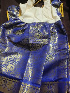 Price Drop 💧Baby Golden Pattu Lehenga